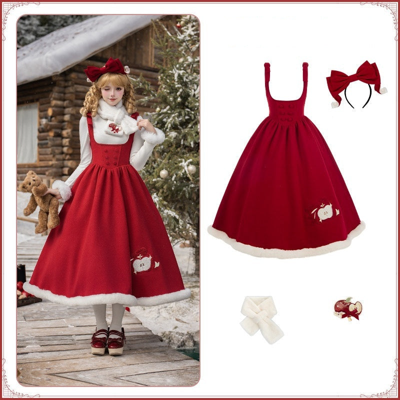 With_PUJI_Quilted_Cloak_Detachable_Bow_Adjustable_Straps_Long_Underbust_Women's_Jsk_Sets_1006948849550_MISSTT