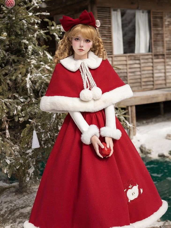 With PUJI Quilted Cloak Detachable Bow Adjustable Straps Long Underbust Women's Jsk Sets
