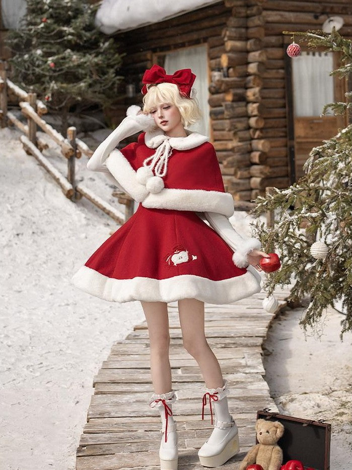 With PUJI Quilted Cloak Detachable Bow Adjustable Straps Long Underbust Women's Jsk Sets