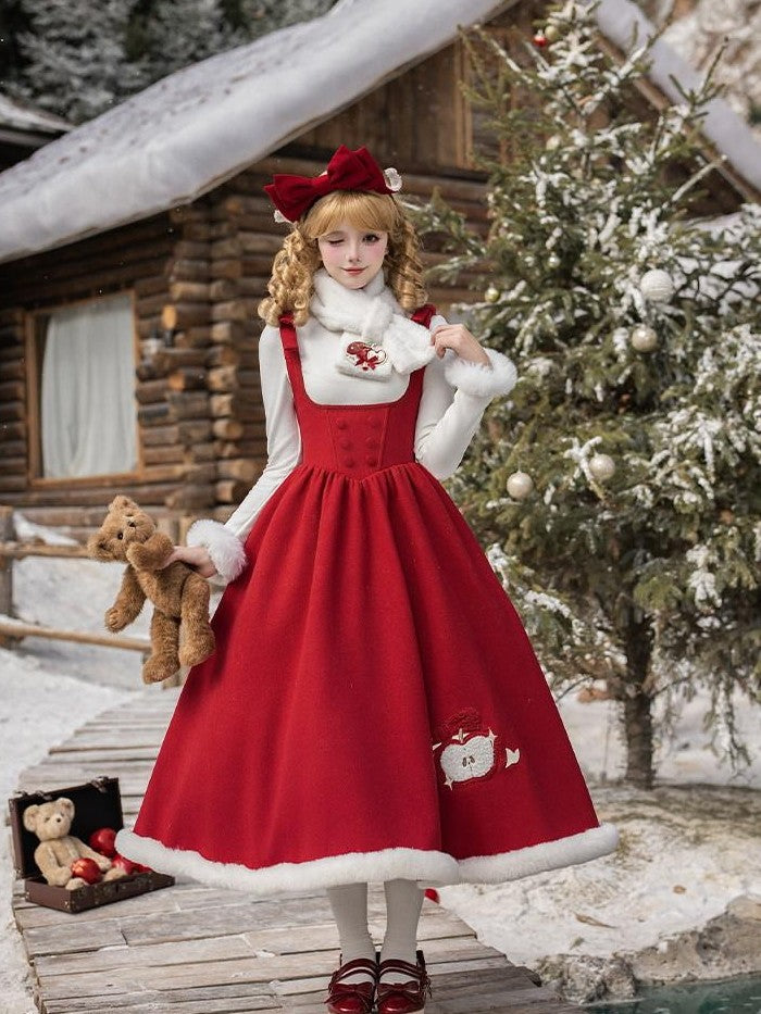 With PUJI Quilted Cloak Detachable Bow Adjustable Straps Long Underbust Women's Jsk Sets