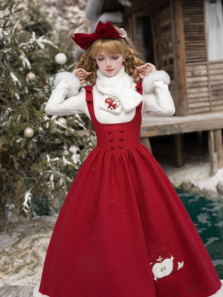With PUJI Quilted Cloak Detachable Bow Adjustable Straps Long Underbust Women's Jsk Sets