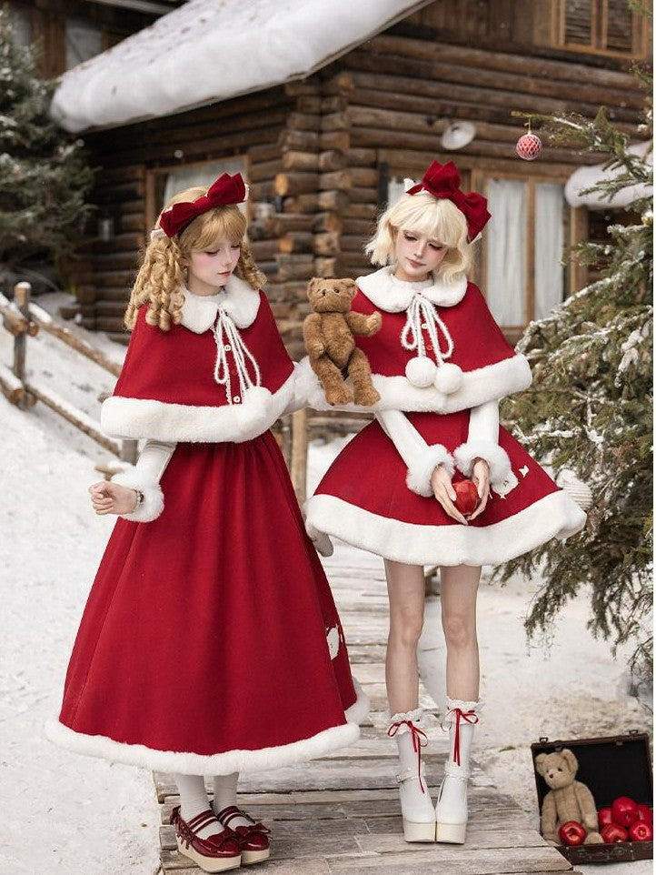 With PUJI Quilted Cloak Detachable Bow Adjustable Straps Long Underbust Women's Jsk Sets