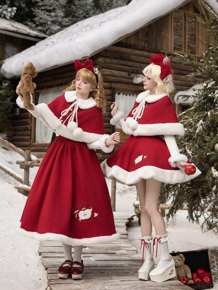 With PUJI Quilted Cloak Detachable Bow Adjustable Straps Long Underbust Women's Jsk Sets