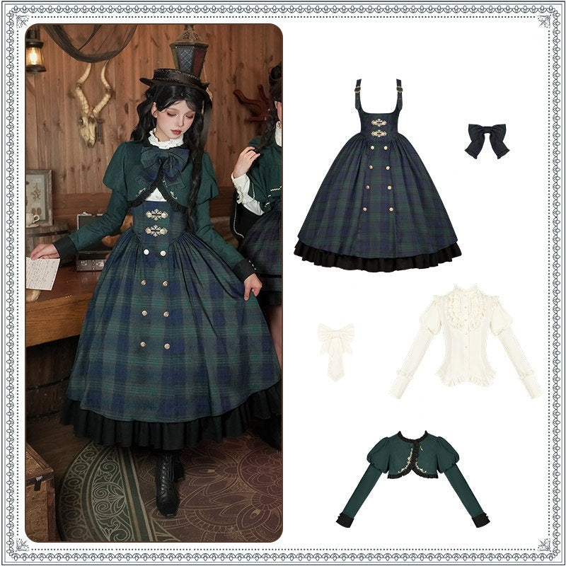 With_PUJI_Ruffle_Hem_Bustier_Shirt_Cape_School_Style_Women's_Full_Coordination_Sets_981593920743_MISSTT