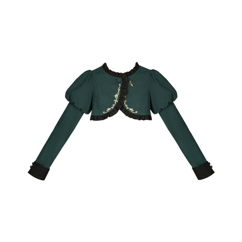 With_PUJI_Ruffle_Hem_Bustier_Shirt_Cape_School_Style_Women's_Full_Coordination_Sets_981593920743_MISSTT