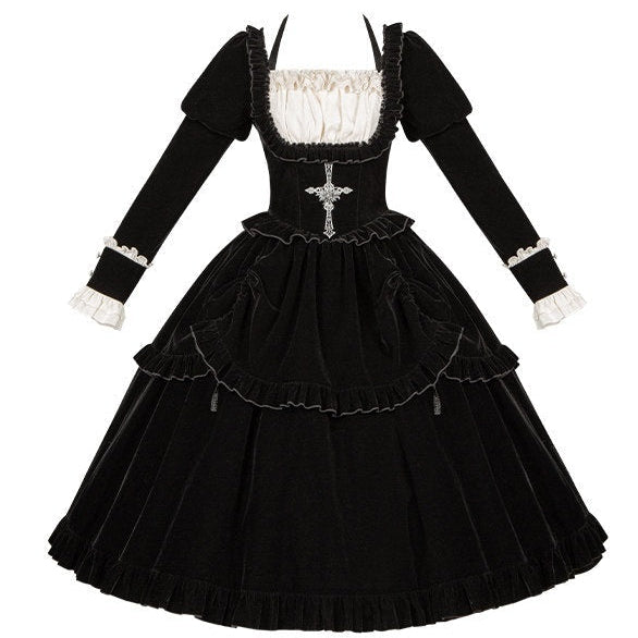With_PUJI_Square_Neck_Waist_Boning_Lolita_Women's_Velvet_Long_Sleeve_Op_990037645288_MISSTT