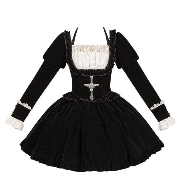 With_PUJI_Square_Neck_Waist_Boning_Lolita_Women's_Velvet_Long_Sleeve_Op_990037645288_MISSTT