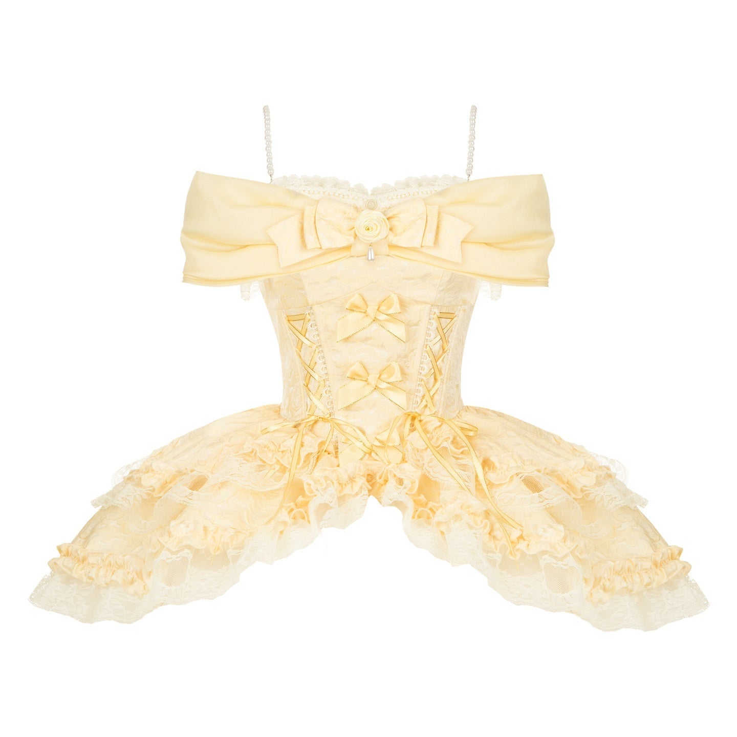 With_PUJI_Three_Layer_Boned_Corset_Bow_Tail_Shawl_Women's_Tulle_Skirt_Sets_945294692841_MISSTT