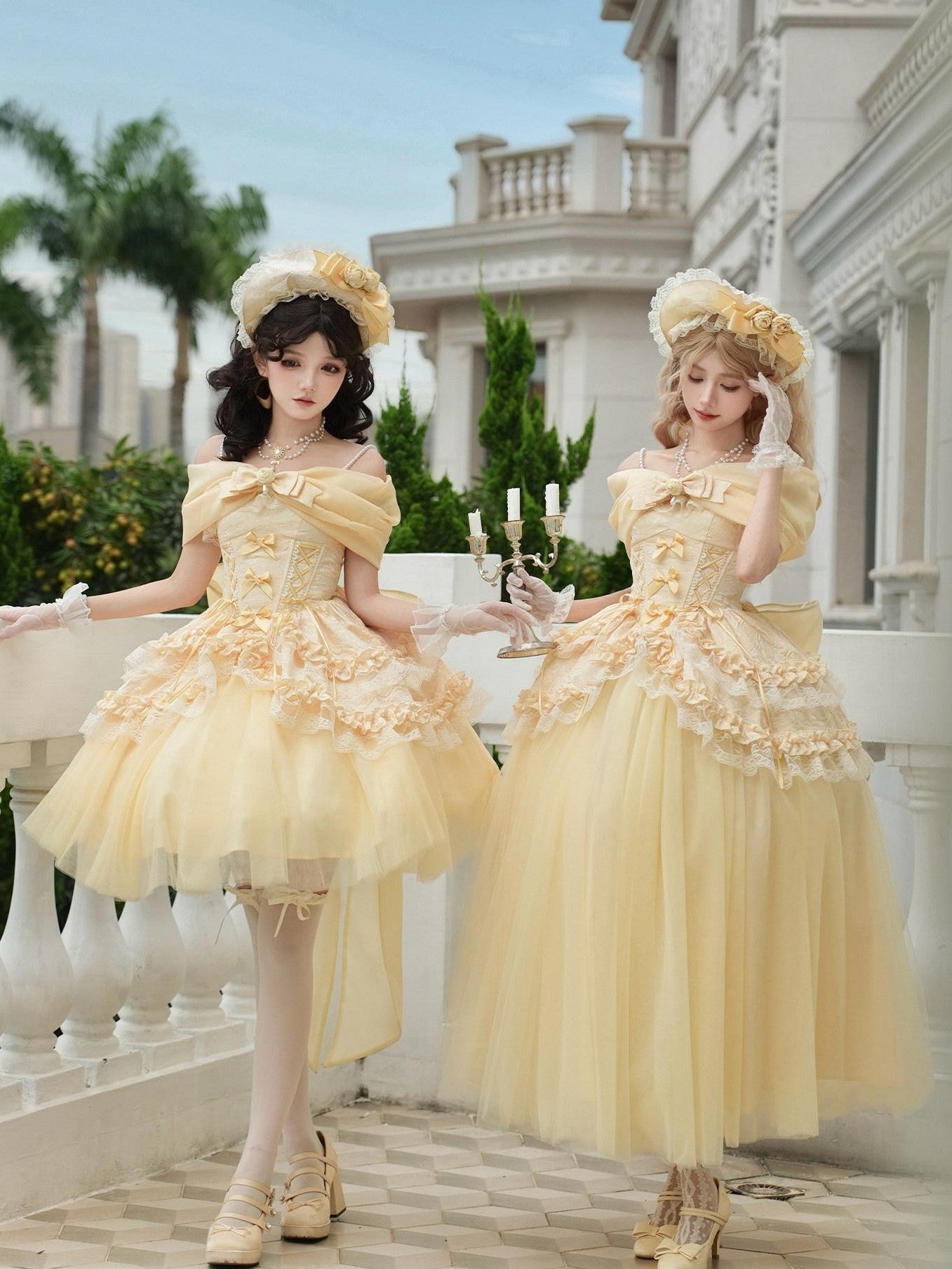 With PUJI Three Layer Boned Corset Bow Tail Shawl Women's Tulle Skirt Sets