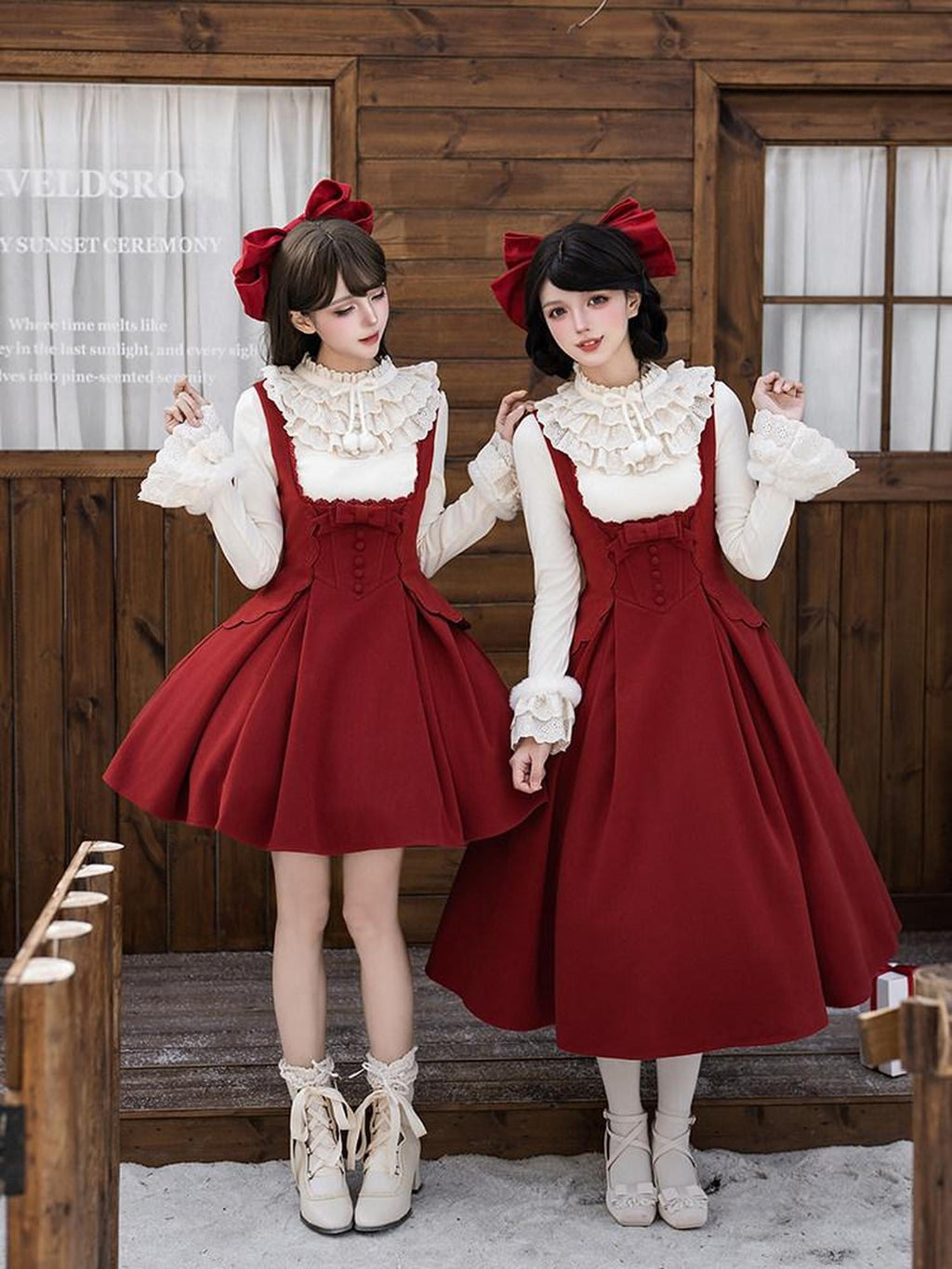 With PUJI Velvet Rose Embroidered Waist Boned Bustier Women's Full Coordination Sets