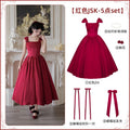 With_PUJI_Vintage_Boned_Waist_Draped_Neck_Spaghetti_Strap_Women's_Jsk_/_Jumper_Skirts_1035123198698_MISSTT