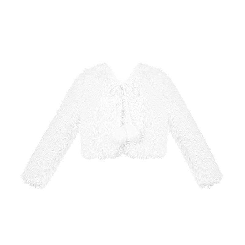 With_PUJI_White_Three_Tier_Overskirt_Detachable_Bow_Waist_Belt_Women's_Plush_Coat_Jsk_Sets_996437680479_MISSTT