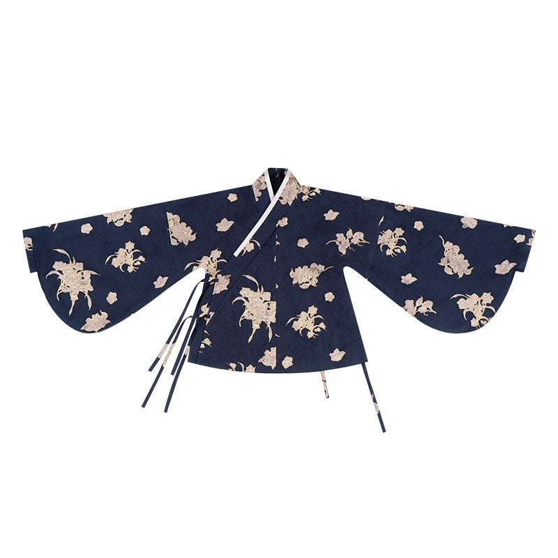 Yi_Mu_Hu_Tao_Blue_Embroidered_Cross_Collar_Coat_Overdress_Women's_Full_Coordination_Sets_986118128481_MISSTT