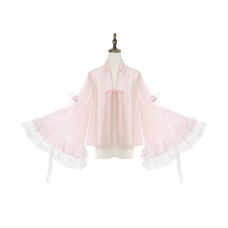 Yi_Mu_Hu_Tao_Pink_Peach_Embroidered_High_Waist_Jsk_Sino_Western_Women's_Tencel_Op_Sets_1036578776762_MISSTT