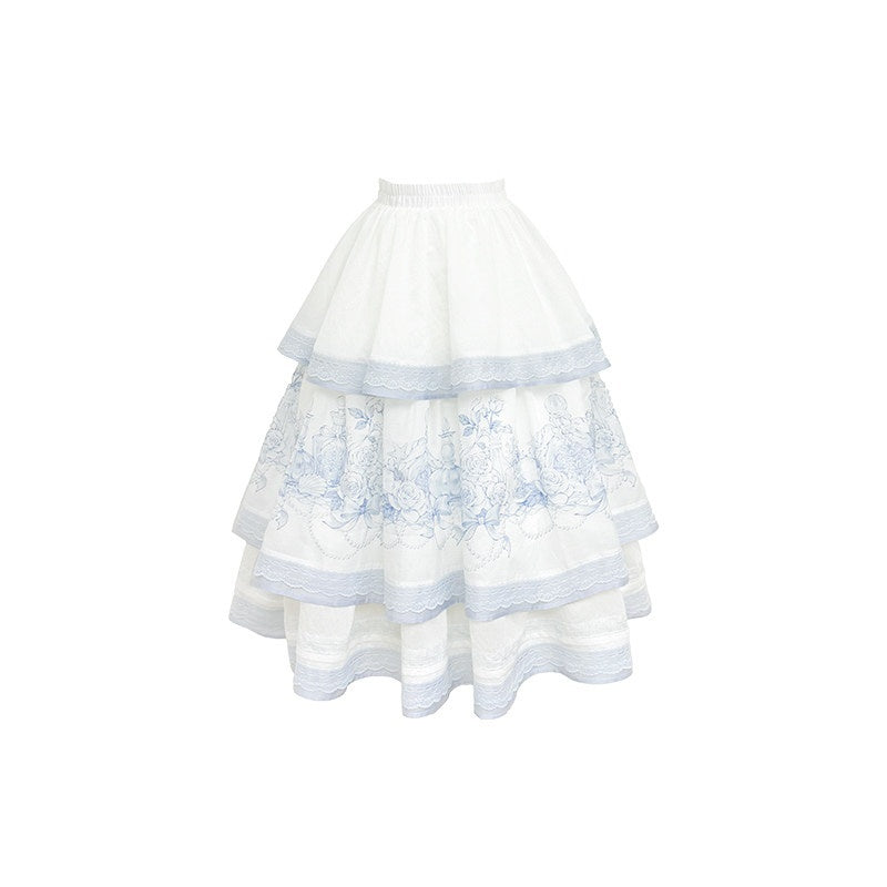 Yi_Mu_Hu_Tao_Seashell_Embroidered_Bib_Tiered_Cake_Women's_Tencel_Jsk_/_Jumper_Skirts_1045116613462_MISSTT