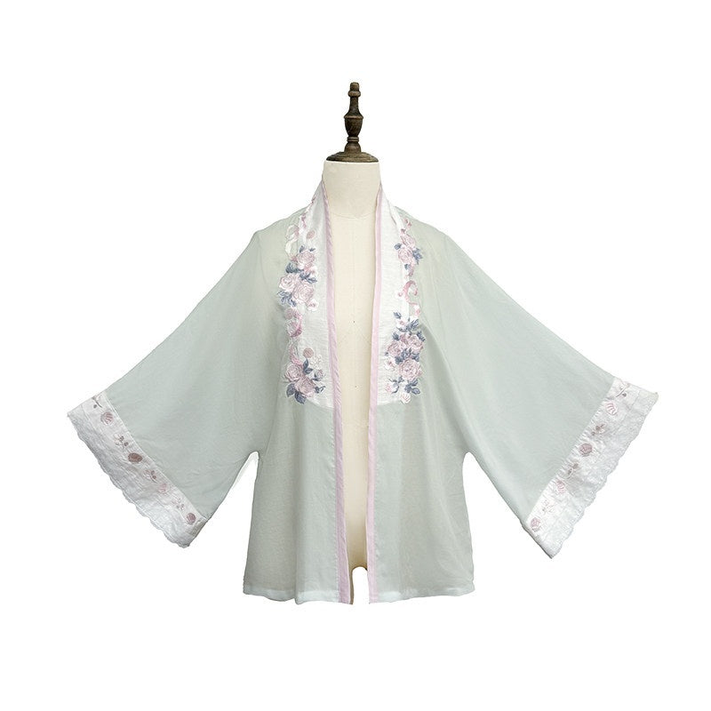 Yi_Mu_Hu_Tao_Soft_Aqua_Embroidered_Lace_Cross_Collar_Han_Fusion_Women's_Tencel_Skirt_Sets_1046547510332_MISSTT