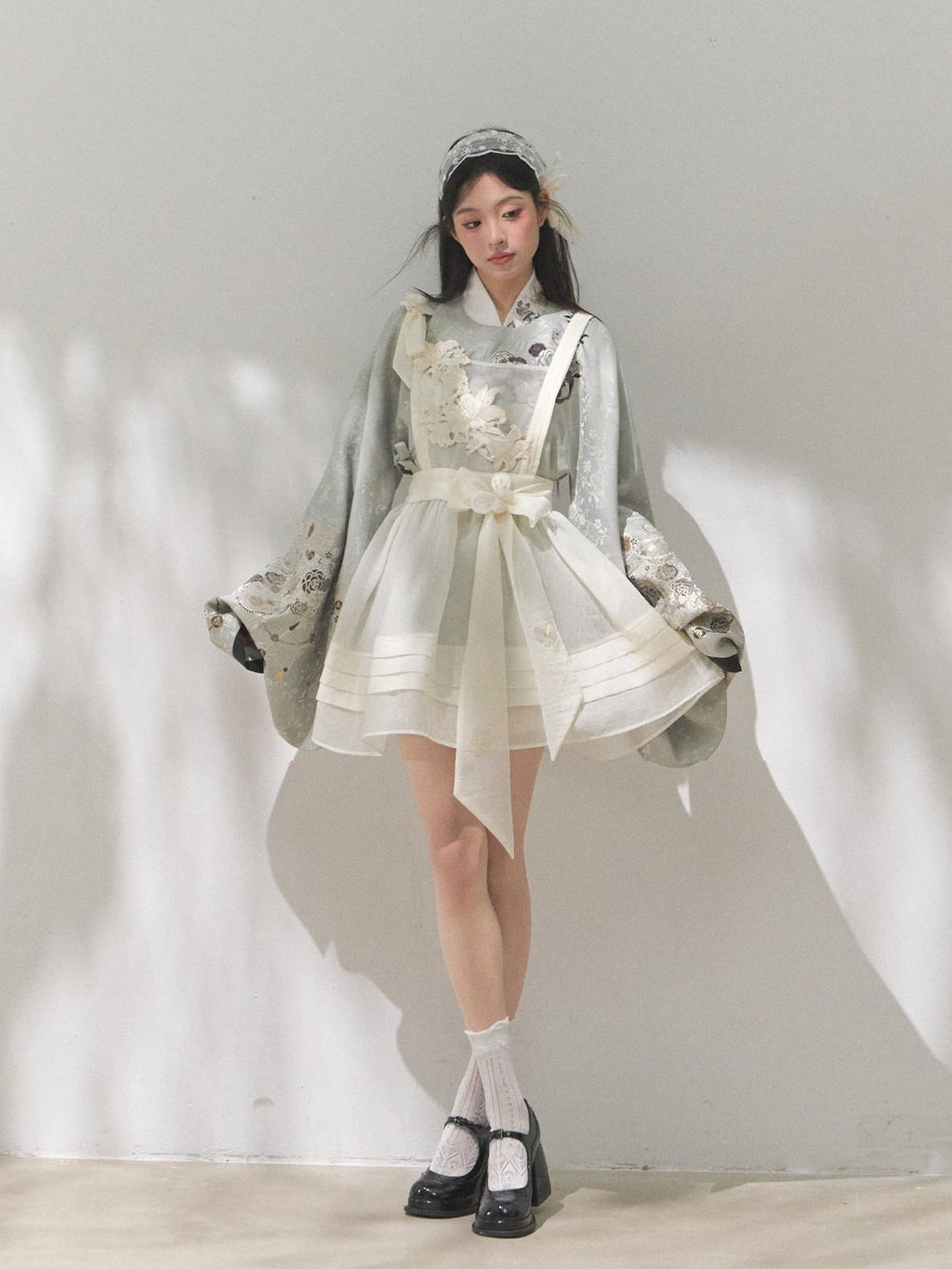 Yi Mu Hu Tao Tea Flower Embroidered Ming Style Hanfu Mamian Skirt Women's Skirt Sets