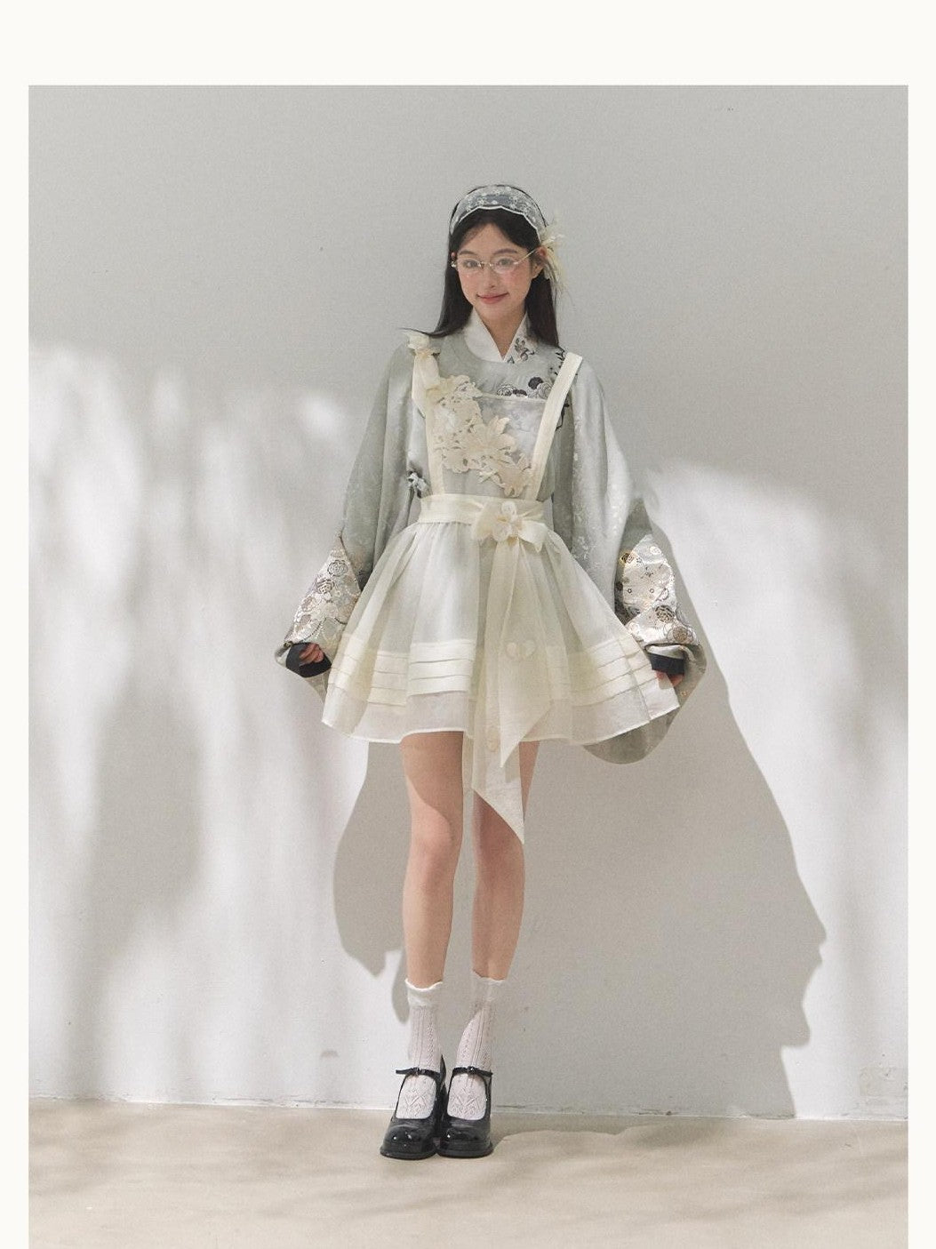 Yi Mu Hu Tao Tea Flower Embroidered Ming Style Hanfu Mamian Skirt Women's Skirt Sets