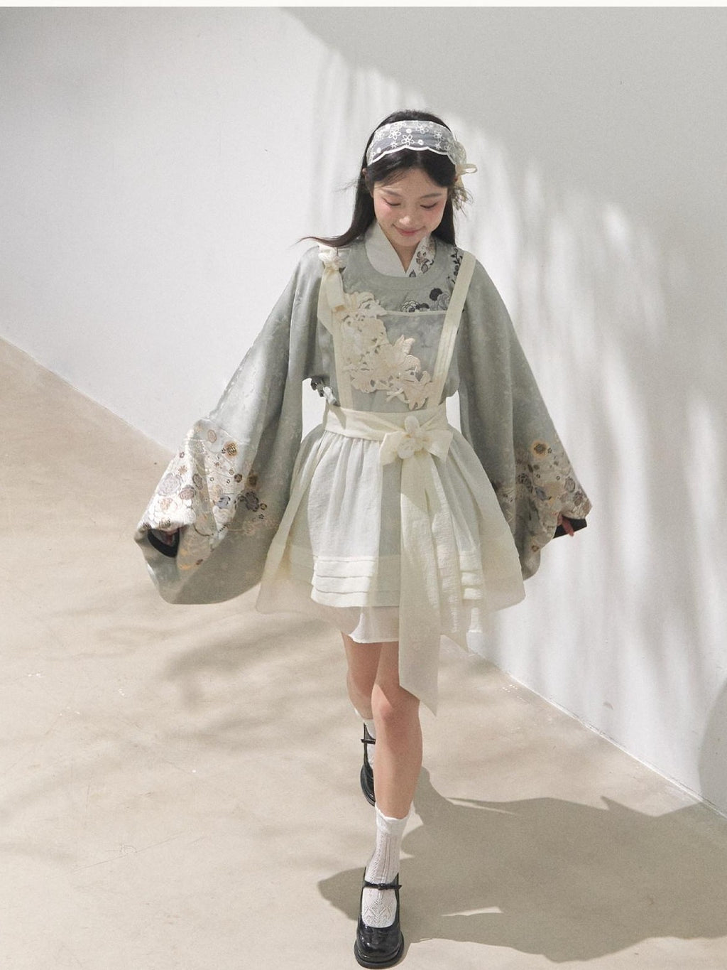 Yi Mu Hu Tao Tea Flower Embroidered Ming Style Hanfu Mamian Skirt Women's Skirt Sets