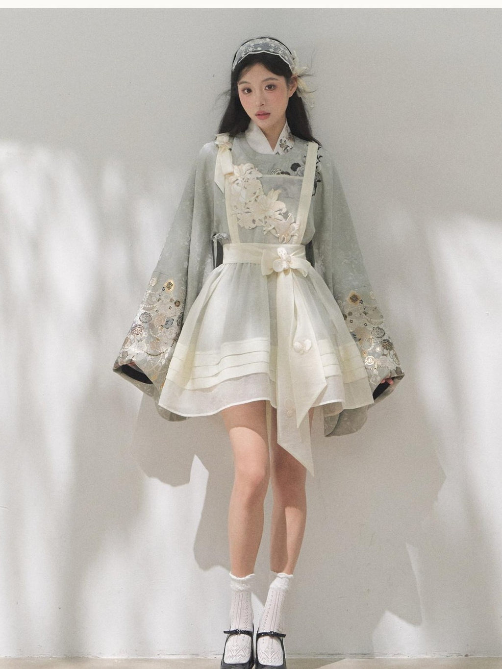 Yi Mu Hu Tao Tea Flower Embroidered Ming Style Hanfu Mamian Skirt Women's Skirt Sets