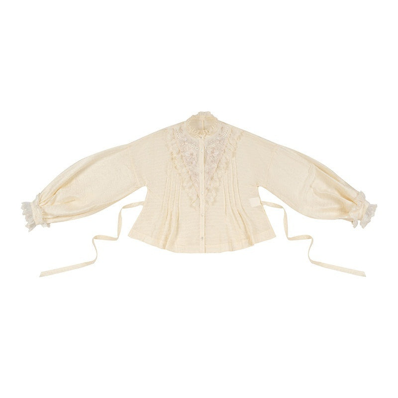 Yi_Mu_Hu_Tao_Two_Tone_Lace_Stand_Collar_Han_Inspired_Women's_Sheer_Full_Coordination_Sets_1041199510993_MISSTT