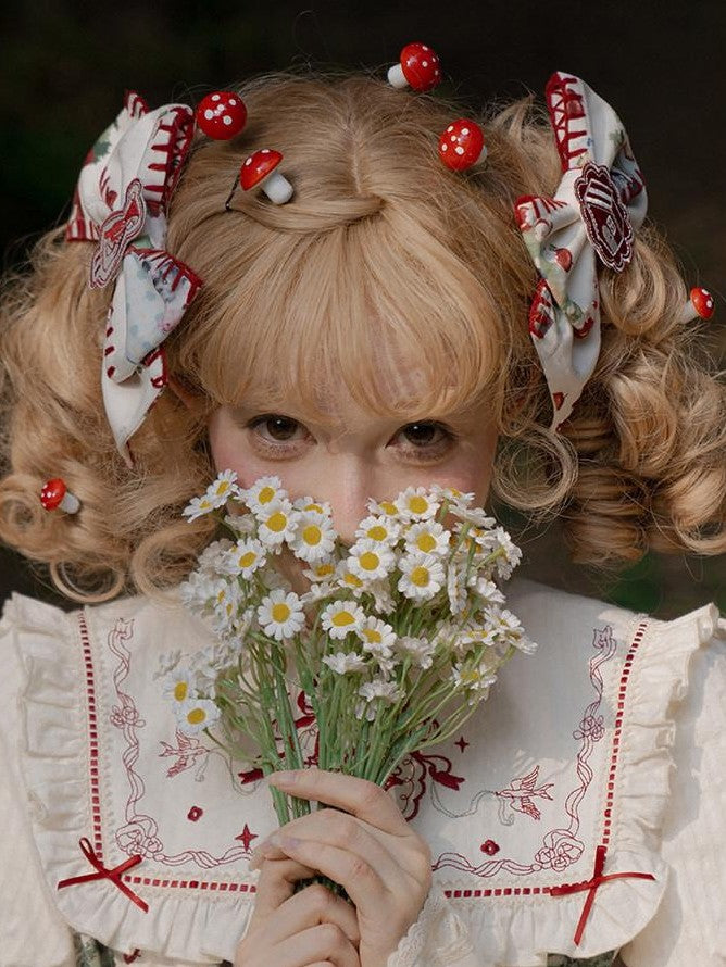 Zhong Xia Wu Yu Floral Headband Bb Hat Brooch Hair Clips Socks Lolita Women's Accessories