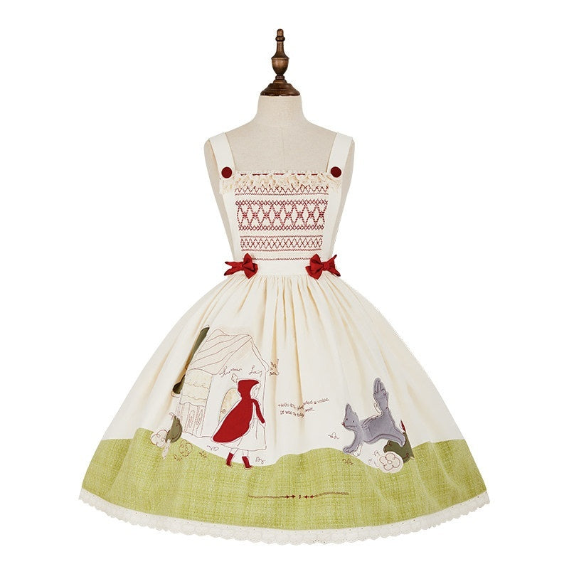 Zhong_Xia_Wu_Yu_Little_Red_Hood_Apron_Jsk_Cloak_Cardigan_Women's_Full_Coordination_Sets_825417037341_MISSTT
