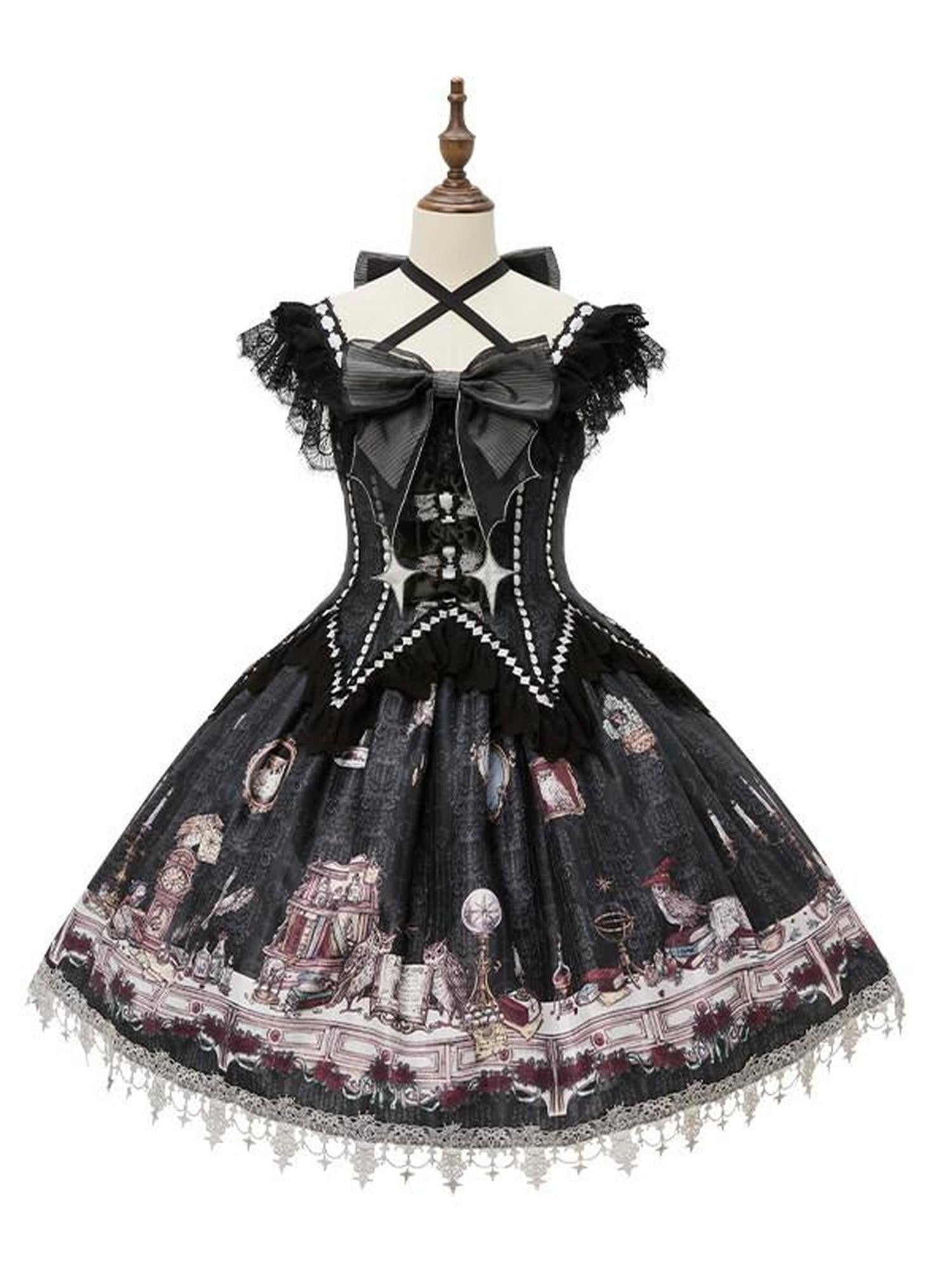 Zhong Xia Wu Yu Panel Cut Waistless Halter Jsk Coat Hooded Cloak Women's Full Coordination Sets