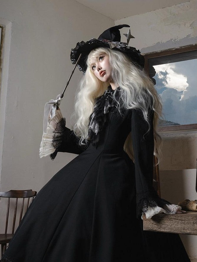 Zhong Xia Wu Yu Panel Cut Waistless Halter Jsk Coat Hooded Cloak Women's Full Coordination Sets