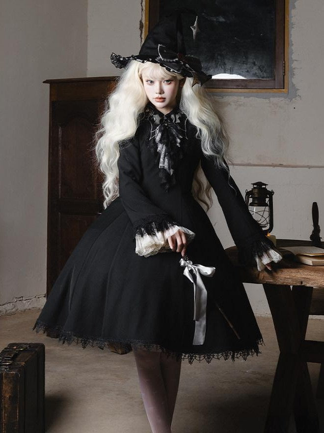 Zhong Xia Wu Yu Panel Cut Waistless Halter Jsk Coat Hooded Cloak Women's Full Coordination Sets