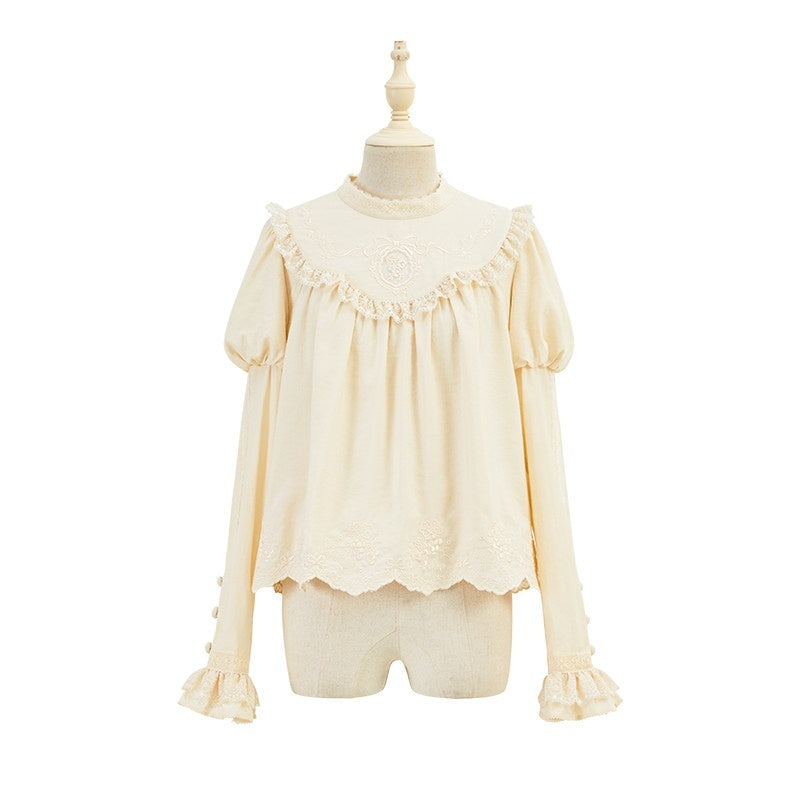 Zhong_Xia_Wu_Yu_Pastoral_Loire_Vineyard_Embroidered_Shirt_Women's_Knitted_Short_Cardigans_816130876446_MISSTT