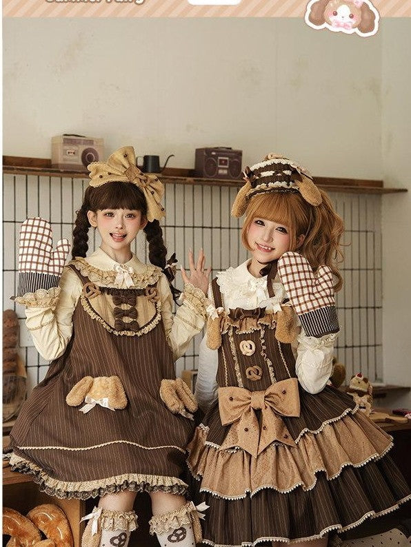 Zhong Xia Wu Yu Pastry Lolita Brooch Top Clip Side Clip Necklace Socks Women's Plush Accessories