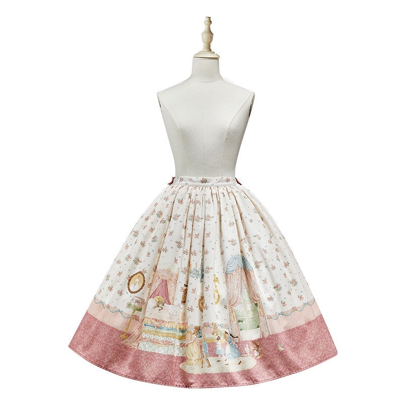 Zhong_Xia_Wu_Yu_Pea_Print_Lolita_Vest_Skirt_Princess_Sleeve_Women's_Full_Coordination_Sets_892995603419_MISSTT