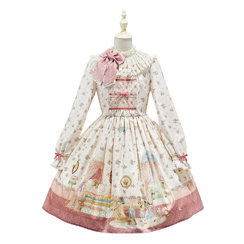 Zhong_Xia_Wu_Yu_Pea_Print_Lolita_Vest_Skirt_Princess_Sleeve_Women's_Full_Coordination_Sets_892995603419_MISSTT