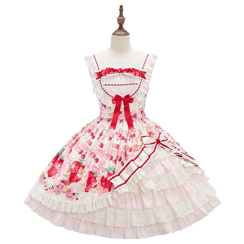 Zhong_Xia_Wu_Yu_Strawberry_Print_Open_Front_Jsk_Lolita_Women's_Short_Sleeve_Op_974385952406_MISSTT