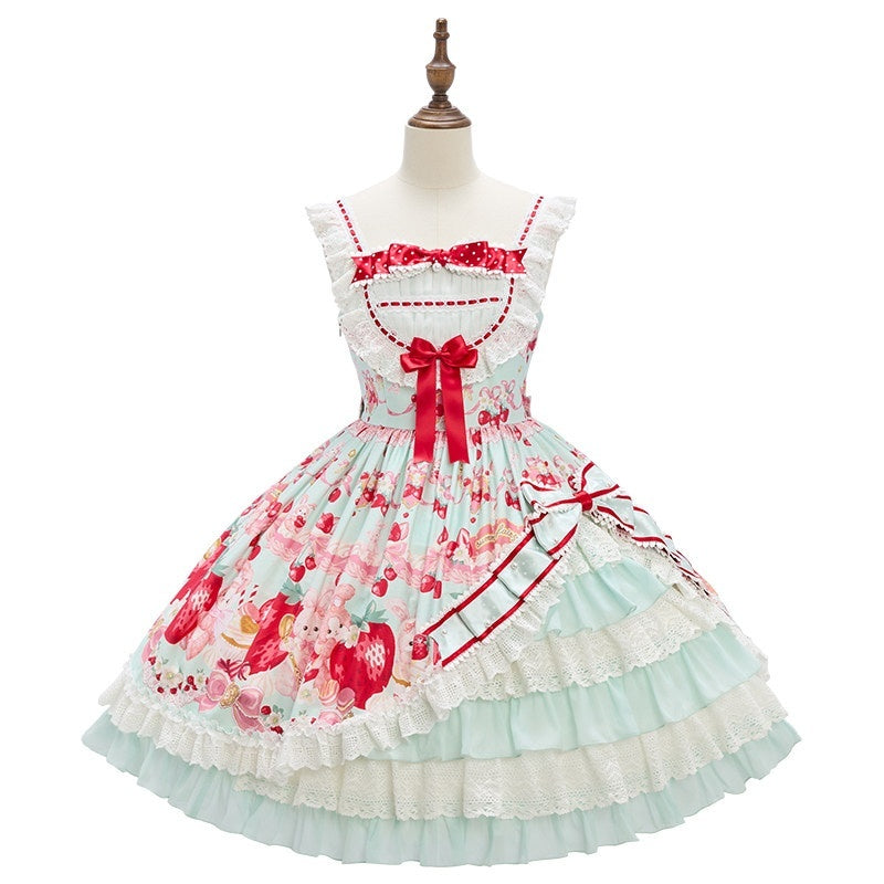 Zhong_Xia_Wu_Yu_Strawberry_Print_Open_Front_Jsk_Lolita_Women's_Short_Sleeve_Op_974385952406_MISSTT