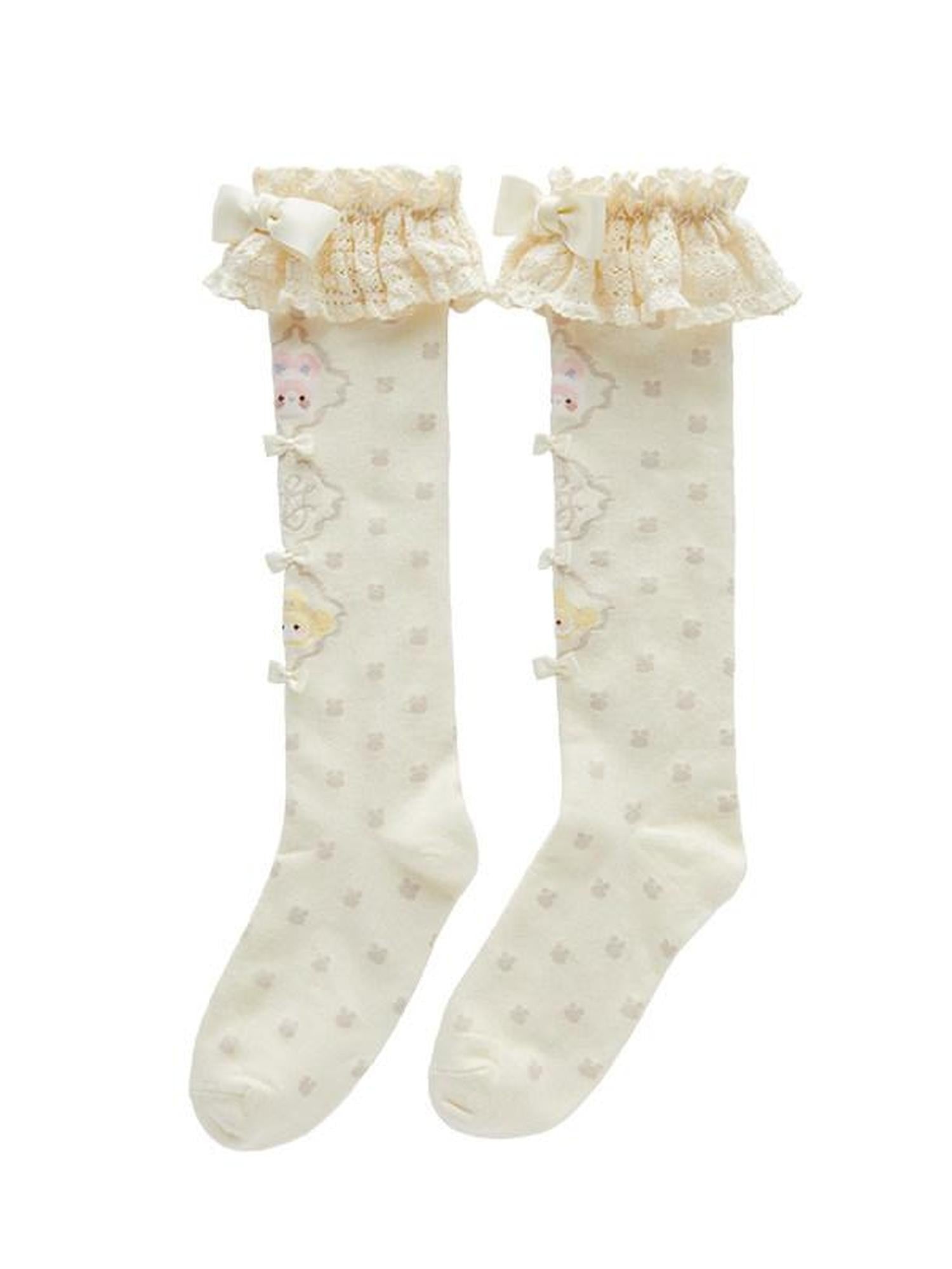 Zhong Xia Wu Yu Teacup Hat Teacup Brooch Floral Pillow Brooch Socks Lolita Women's Accessories