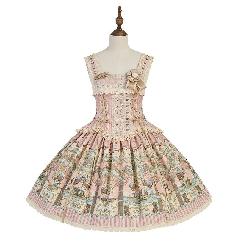 Zhong_Xia_Wu_Yu_Teddy_Bear_Lolita_Puff_Sleeve_Jsk_Apron_Shoes_Women's_Full_Coordination_Sets_952655282266_MISSTT