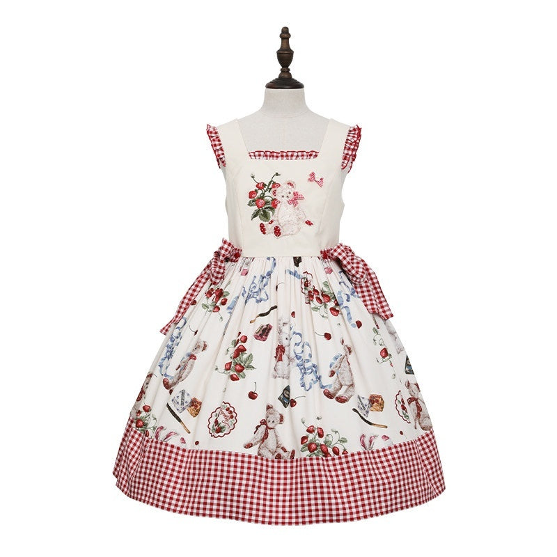 Zhong_Xia_Wu_Yu_Wild_Strawberry_Print_Lolita_Knit_Cardigan_Knit_Inner_Women's_Jsk_Sets_745015077645_MISSTT
