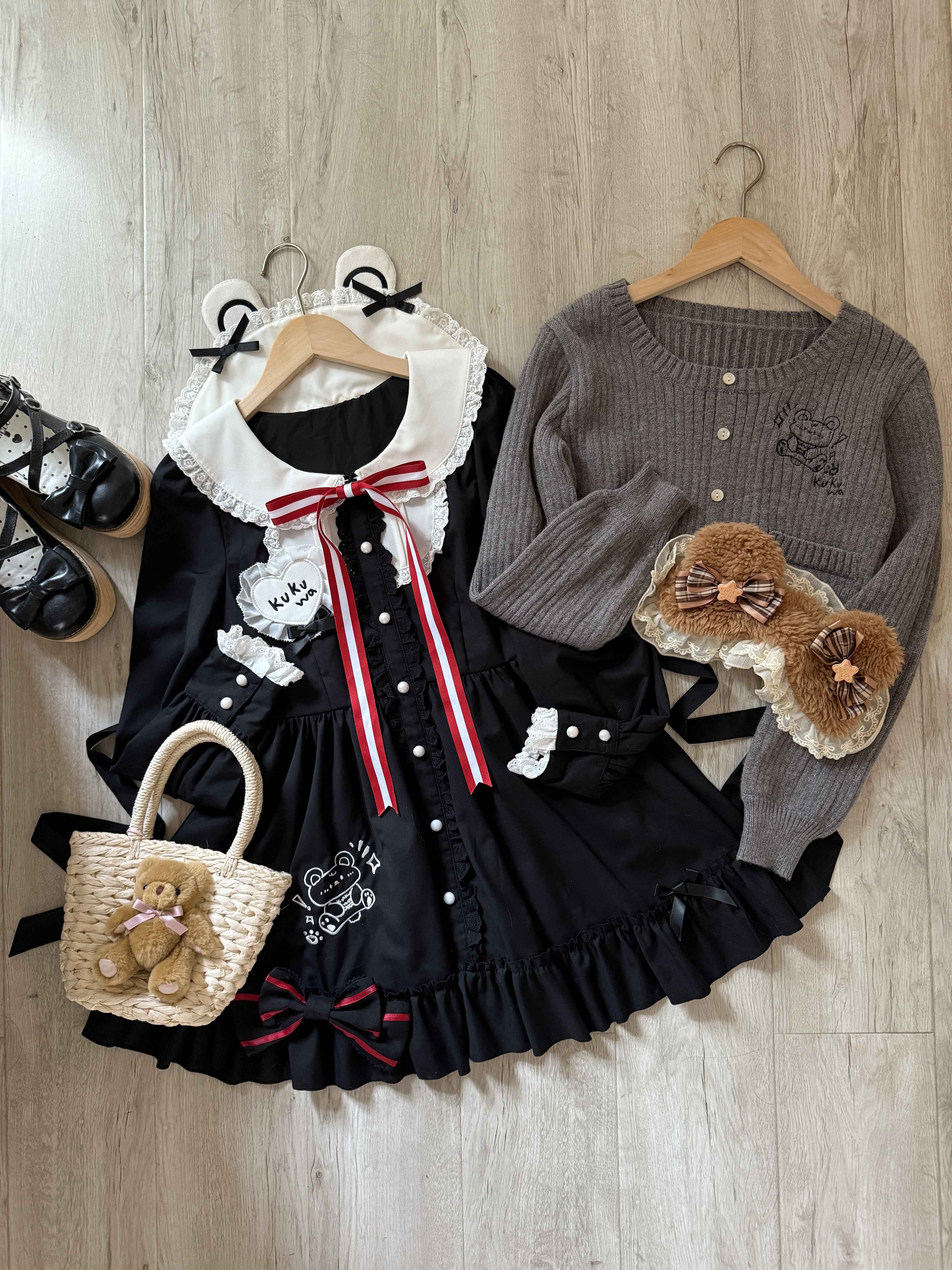 kukuwa_Angel_Bear_Embroidered_Bow_Badge_Academy_Knit_Women's_Long_Sleeve_Op_983401284589_MISSTT