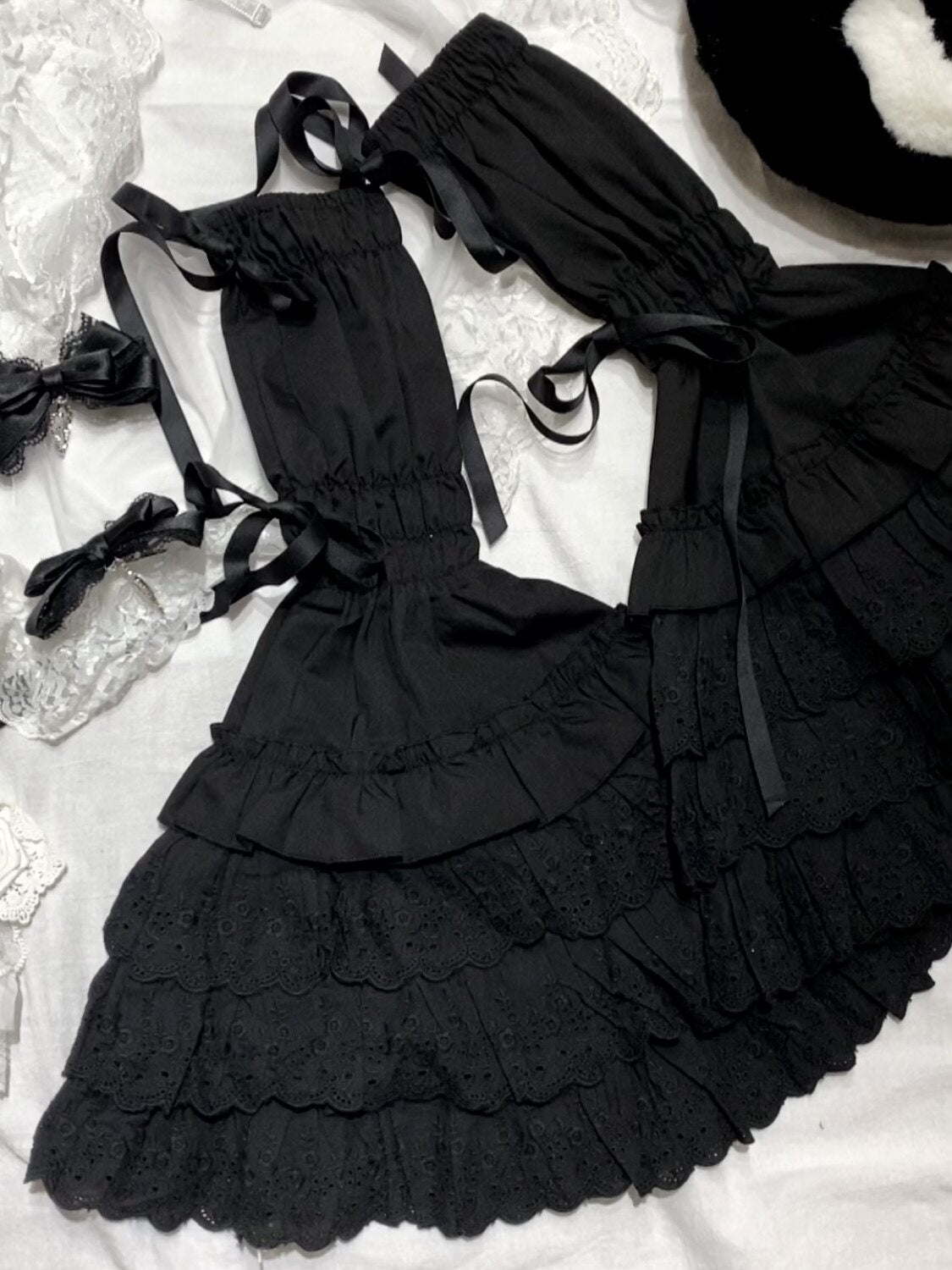 kukuwa_Angel_Lolita_Gothic_Doll_Princess_Women's_Long_Lace_Wrist_Cuffs_1001091104775_MISSTT