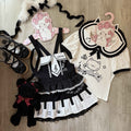 kukuwa_Piano_Kitten_Print_Lace_Trim_Tie_Strap_Women's_Skirt_Salopettes_967885303090_MISSTT