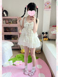 kukuwa_Snowflake_White_Bow_Halter_Tiered_Cake_High_Waist_Women's_Jsk_/_Jumper_Skirts_942230840861_MISSTT