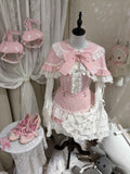 kukuwa_Soft_Pink_Layered_Ruffle_Bow_Strap_Cape_Puff_Sleeve_Women's_Skirt_Sets_1023995785781_MISSTT
